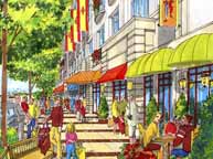 Streetscape rendering of a proposed project in NJ.